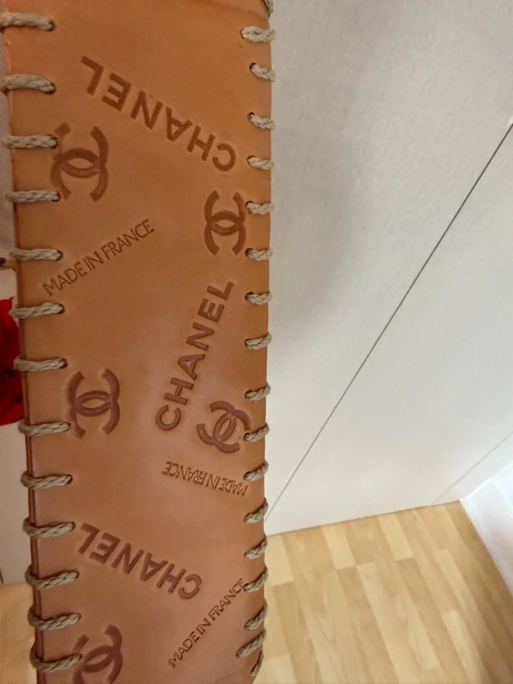 CHANEL Tan Leather Signature Whipstitch Shoulder Bag - Picture 9 of 10